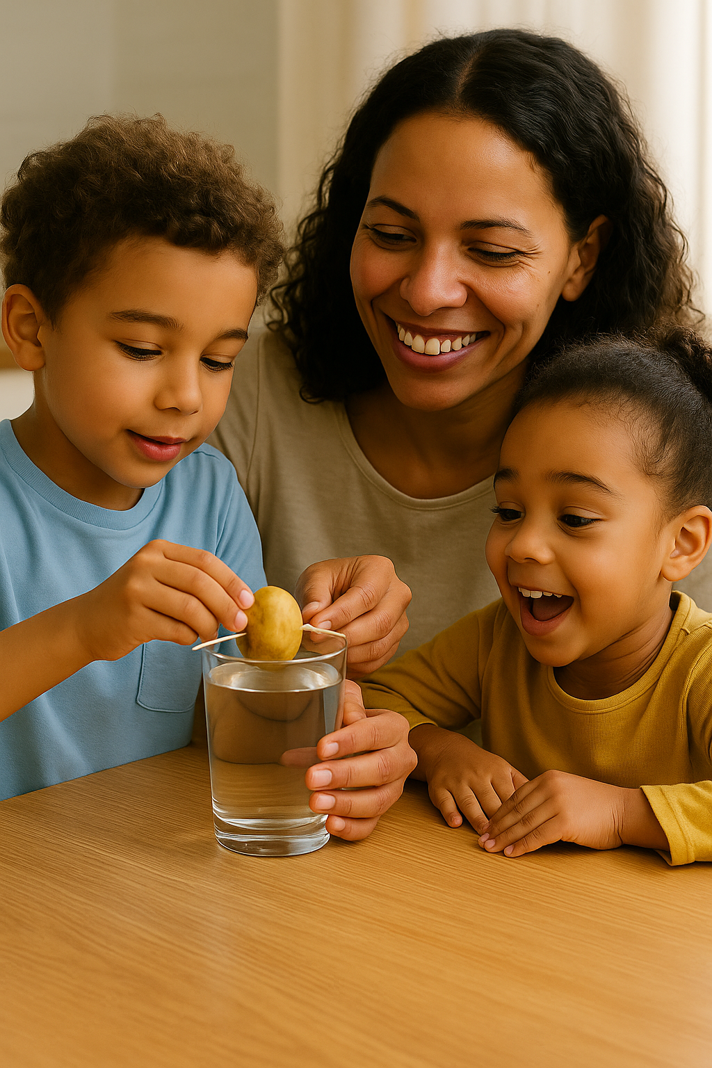 Family Activity growing avocado