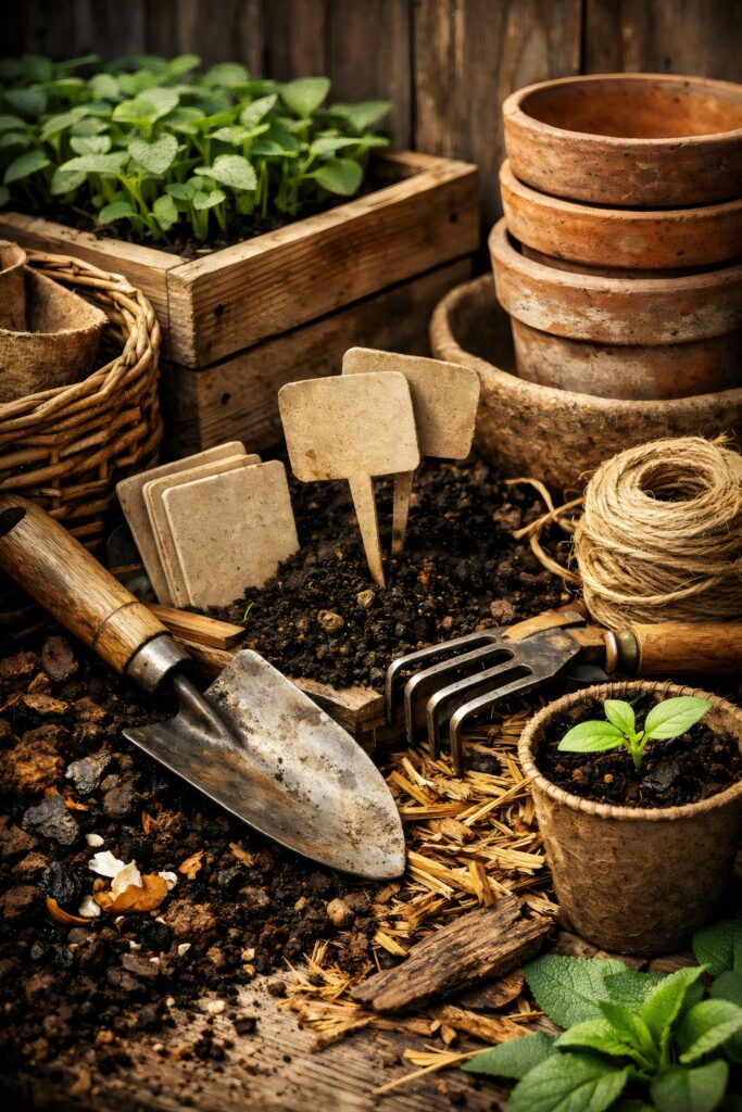 garden aesthetic materiels