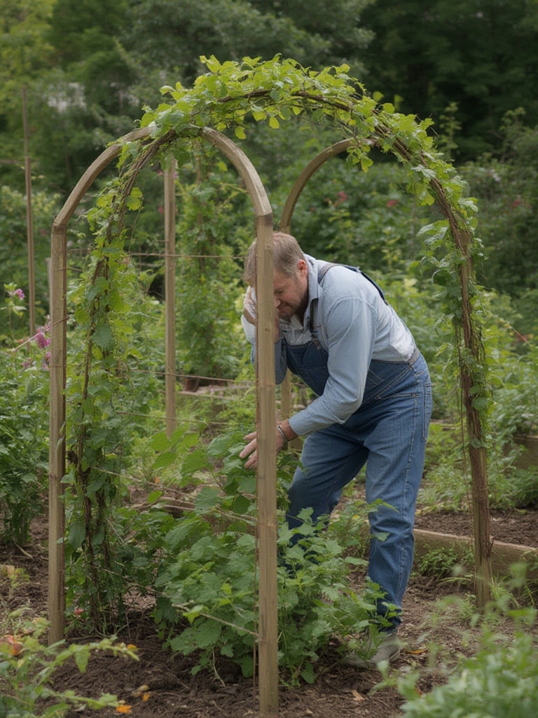 Step-by-step garden trellis designs