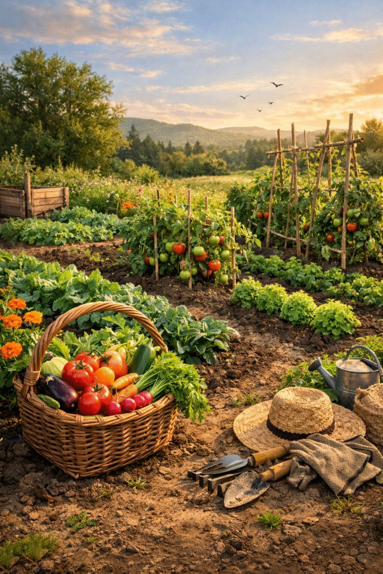 organic vegetable gardening tips